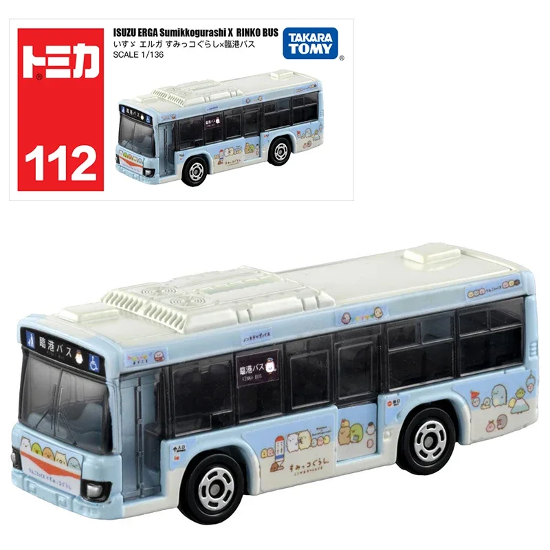 

Takara Tomy Tomica No.112 Isuzu Erga Sumikko Gurashi Rinko Bus Alloy Vehicle Diecast Metal Model Kids Xmas Gift Toys for Boys