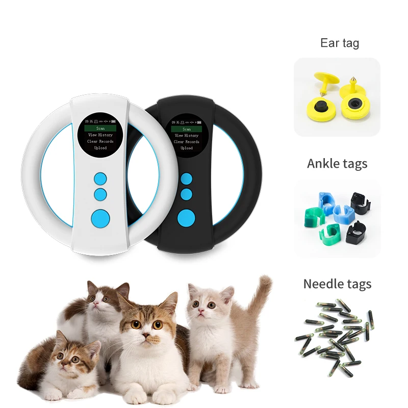 

134.2Khz RFID Animal Tag Reader Pet Microchip Scanner ISO11784/85 FDX-B Microchip for Pet Dog Cat Pig