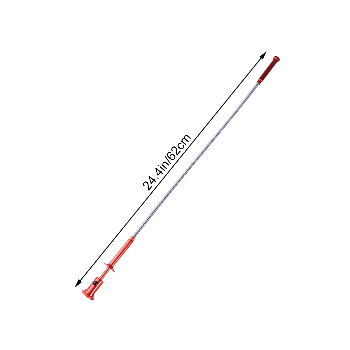 

Claw Magnetic Pickup Tool 62cm LED Light 4 Claws Non Ferrous Grabber Flexible Shaft Durable Construction Tight Spaces Steel