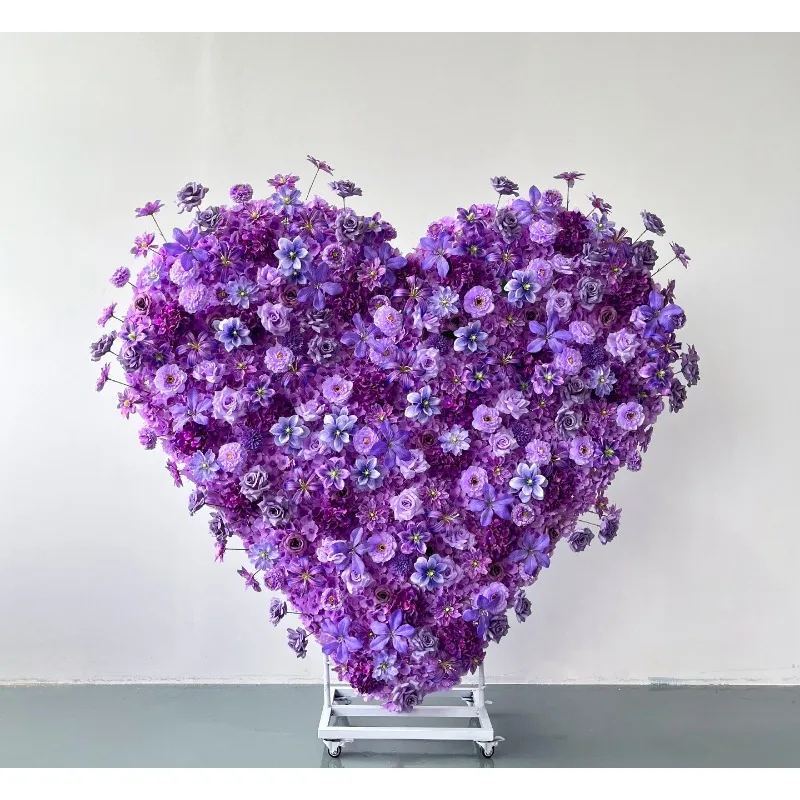 Internet celebrity wedding props wrought iron heart flower stand outdoor arch wedding stage decoration creative arc