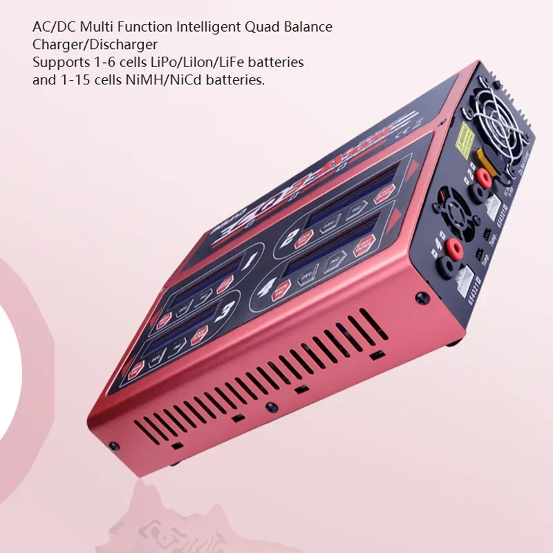 في المخزون EV-PEAK CQ3 شاحن 4*100 واط 10A 1-6S شاحن ميزان TX60 JST-XH لوح مهايئ لليبو NiMH NiCd بطارية ليثيوم RC سيارات