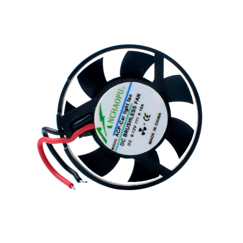 9V 12V Diameter 3cm 30mm fan 30x30x7mm Ultra-thin circular mini cooling fan for LED car lights