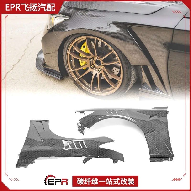 

Подходит для модифицированных деталей из углеродного волокна Infiniti Q50 V37, переднее крыло EPA, окруженное песчаной доской с открывающейся головкой.