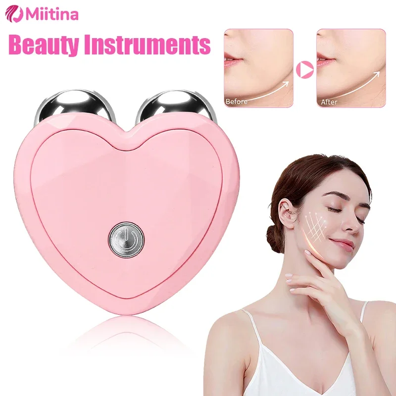 

3D Face Lifting Machine EMS Facial Massager Microcurrent Roller Skin Tightening Charging Facial Anti Wrinkle Rejuvenation Beauty