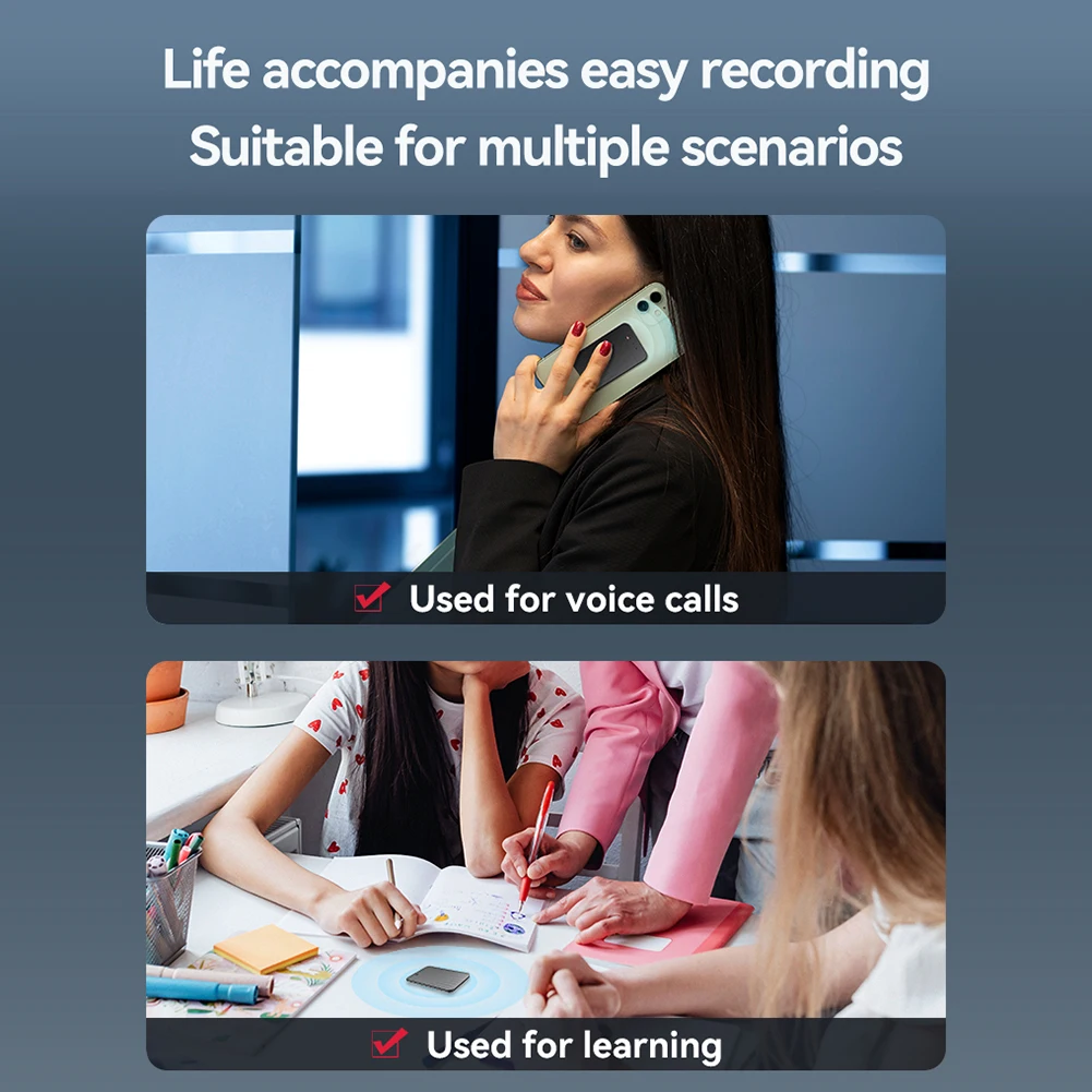 مسجل صوت الذكاء الاصطناعي وتغمي مع جهاز ChatGPT AI لتدوين الملاحظات يدعم أكثر من 80 لغة لمكالمات اجتماعات المحاضرات