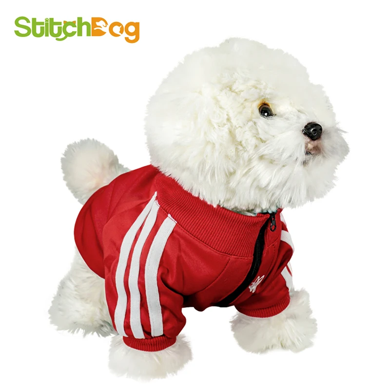 Fashionable Pet Hoodie Pullover WIth Zipper 2 Feet Comfortable Dog Clothes Sportswear Bichon Frise Poodle Bulldog Suitable