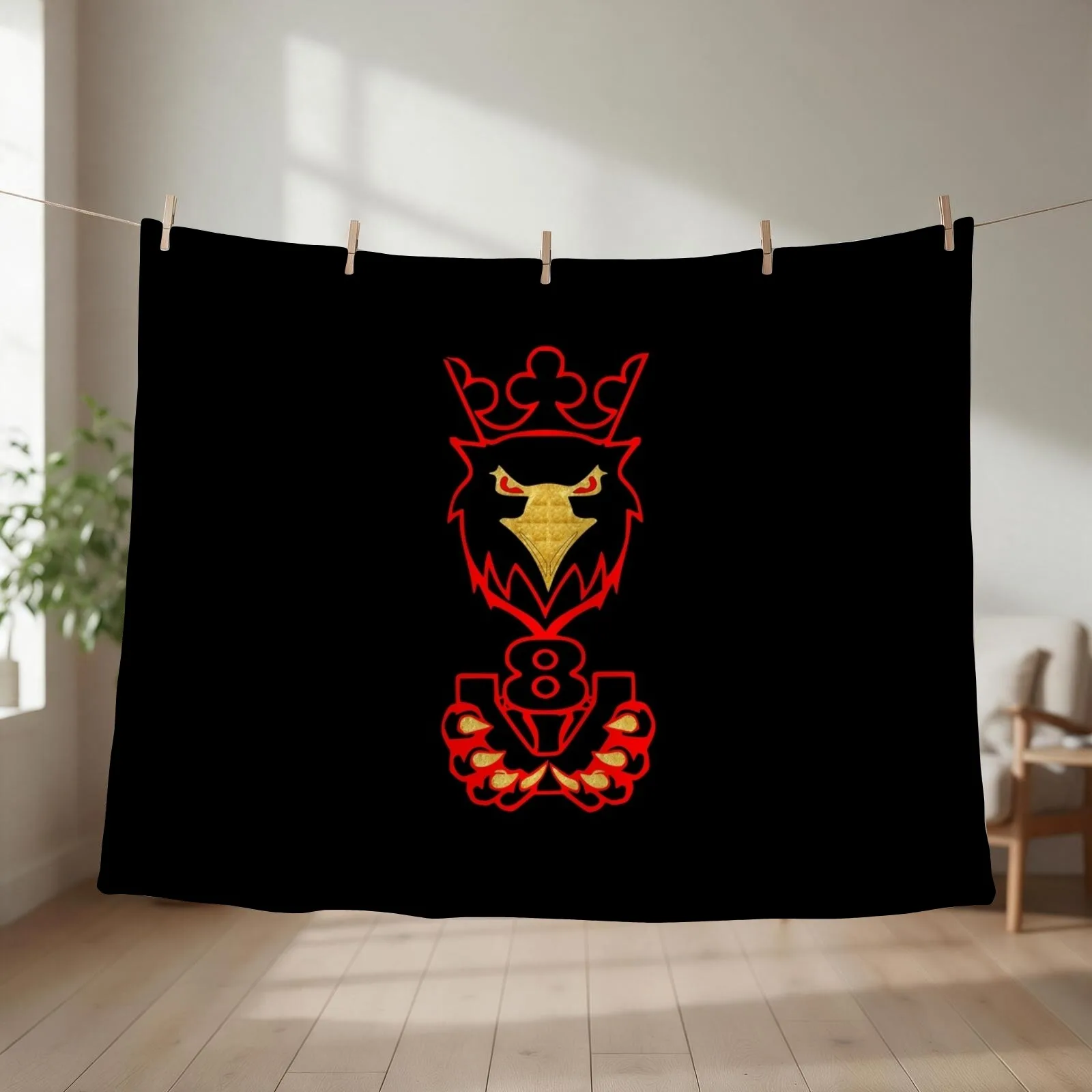 V8 Griffin King of the road Red Throw Blanket anime decorative Multi-Purpose funny gift Blankets