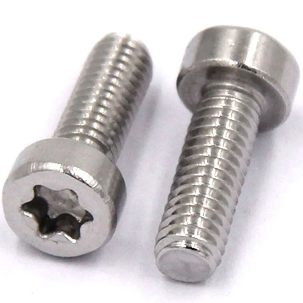 5-100 Teile/beutel ISO14580 M2 M3 M4 M5 M6 SS304 Torx Buchse Dünne Kopf Kappe Maschine Schraube