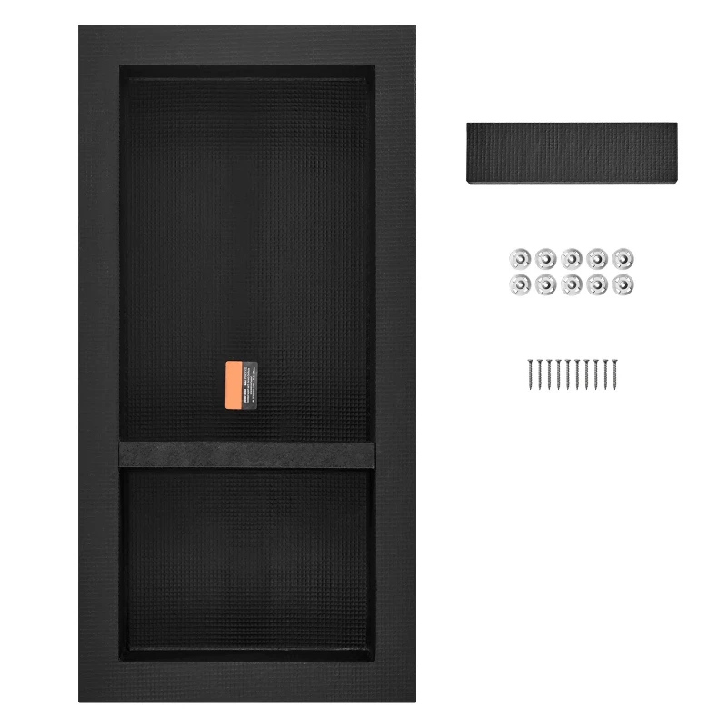 

Shower Niche 16x32x4" Double Shelf Wall-inserted for Shower Bathroom