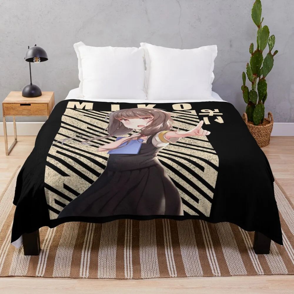 Kaguya Sama - Miko Iino Throw Blanket for babies Bed covers Picnic Blankets