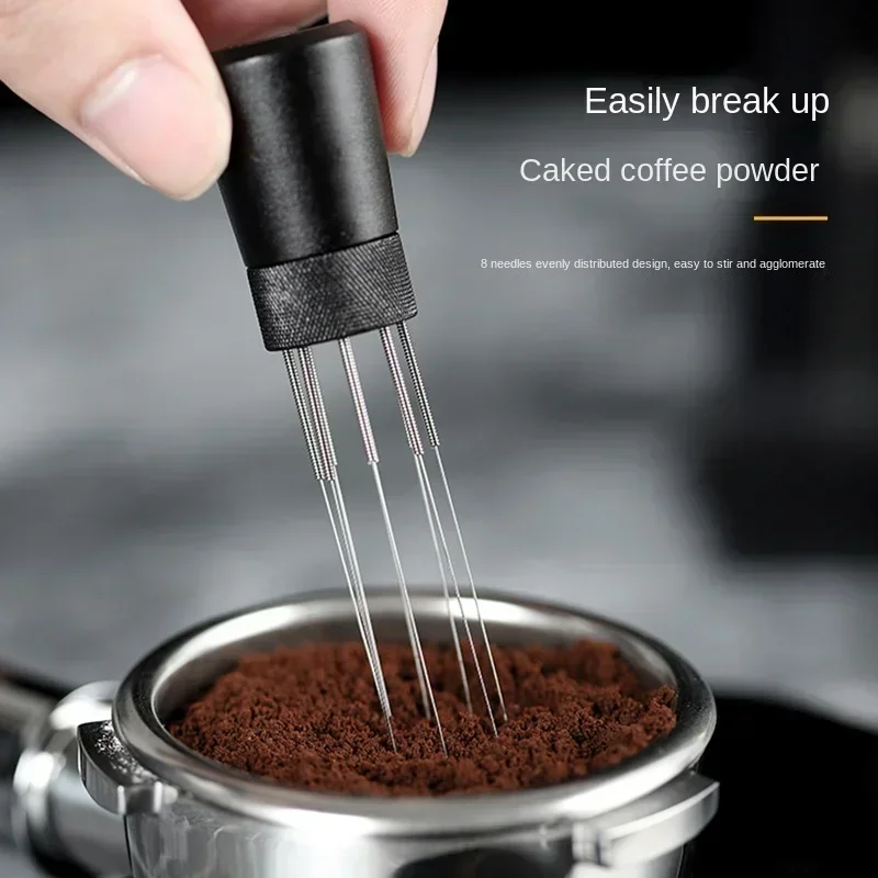 Stainless Steel Magnetic Coffee Powder Stirrer Distributor Needle Coffee Tamper Cafe Stirring Tools Barista Accessories WDT Tool