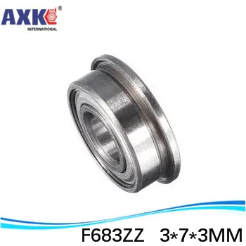 F636 ZZ Bearing F636ZZ Flange Bearing Deep Groove Ball Bearing 6*22(25*1.5)*7mm * Inch Bearing AXK Steel Ra 0.8 Machinery Carton