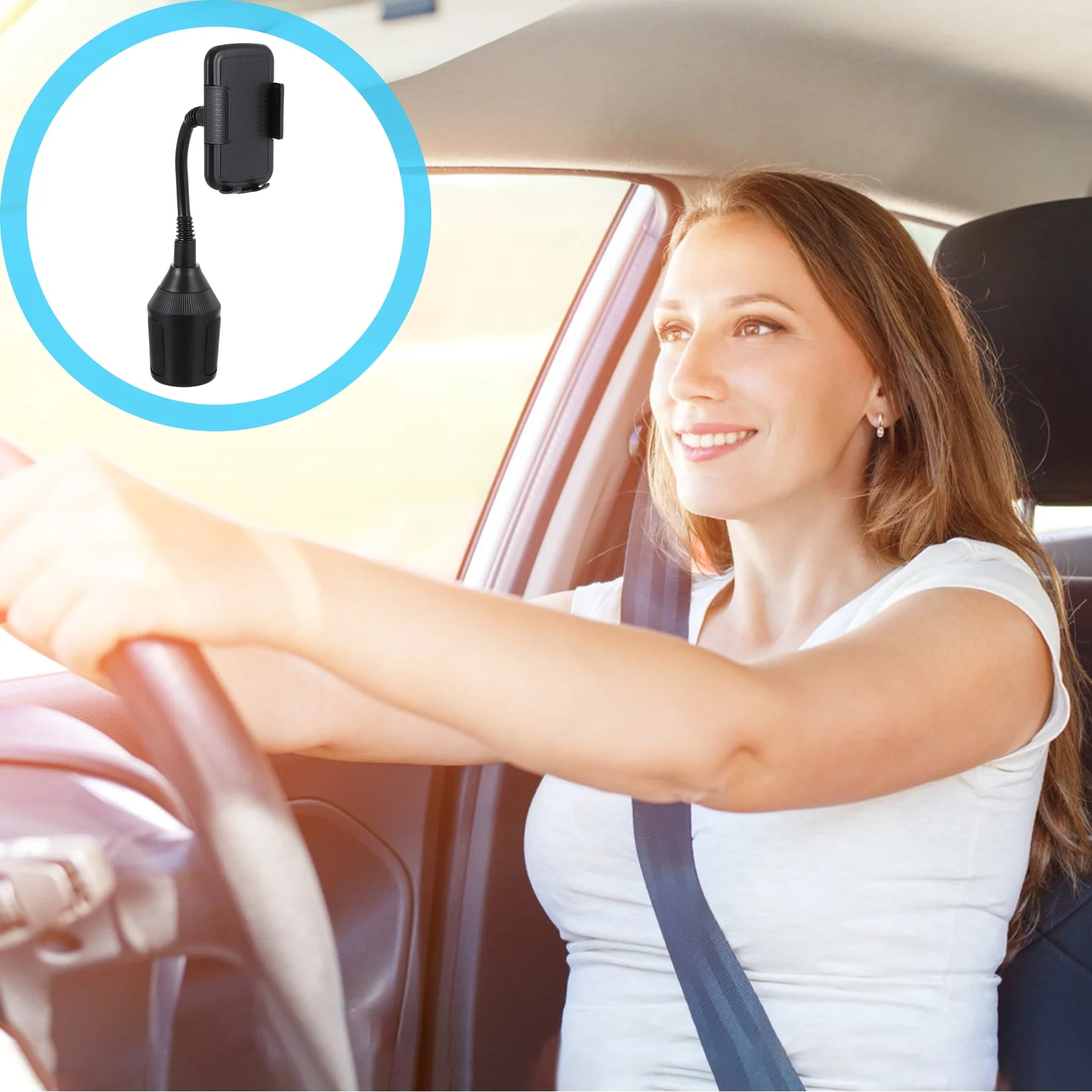 

Cup Tablet Bracket Adjustable 3-10 Inch Car Holder Stand For Smartphone E-Book Reader Auto Mount Cradle Compatible With