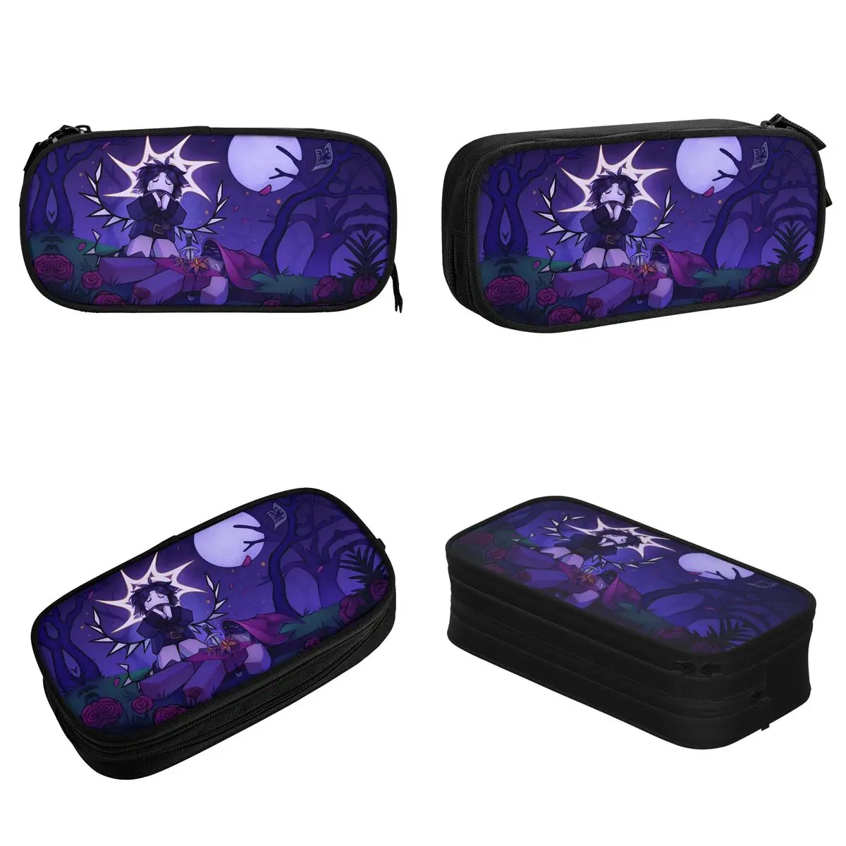 Azuretime Anime Pencil Case Azure Two Time Forsaken Pen Holder Bags for Student Large Storage School Supplies Gift Pencil Pouch