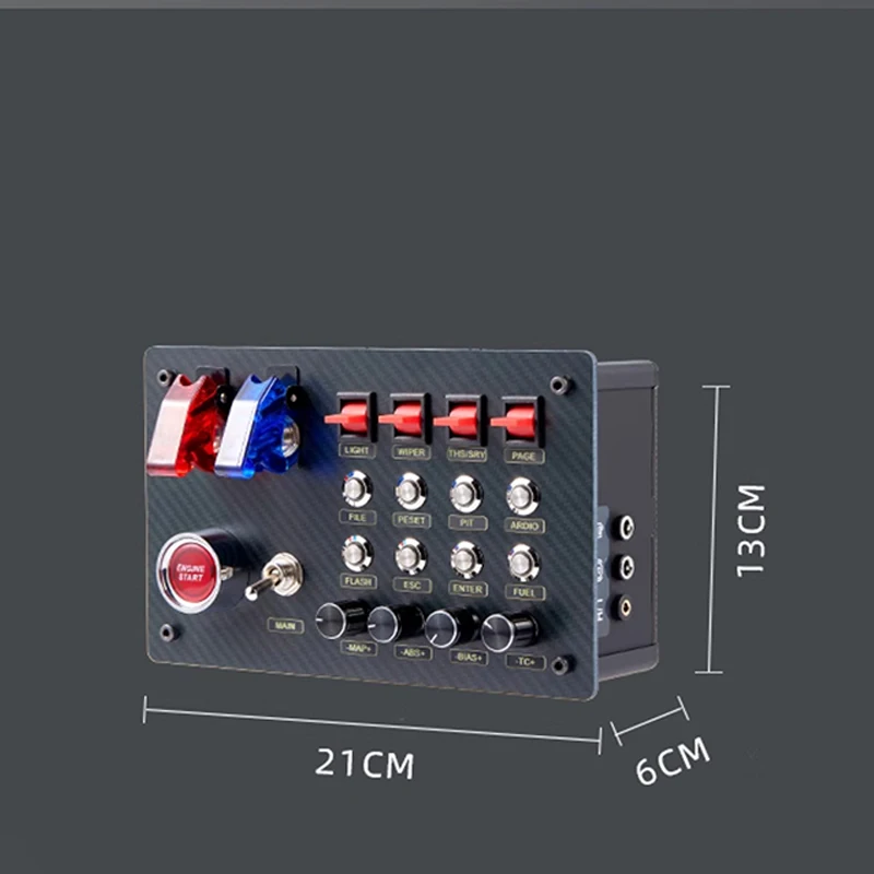 ZQSR USB do komputera symuluje samochód wyścigowy kontrola centralna Box wielofunkcyjny przycisk sterowania Box dla Fanatec Thrustmaster Simdid