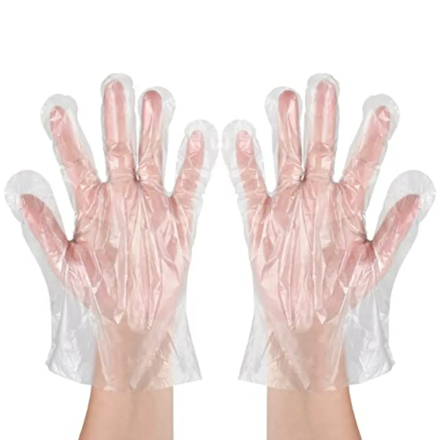 

Disposable Food Prep Gloves - 500 PCS Disposable Plastic Gloves forFood Safe, Food Handling, Cooking One Size Fits Most