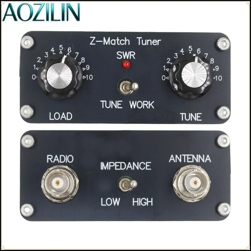 AOZILIN Z‑Match Manual QRP Antenna Tuner,HF Impedance Matching Finished Tuner for HAM Radio Short‑Wave Experiment