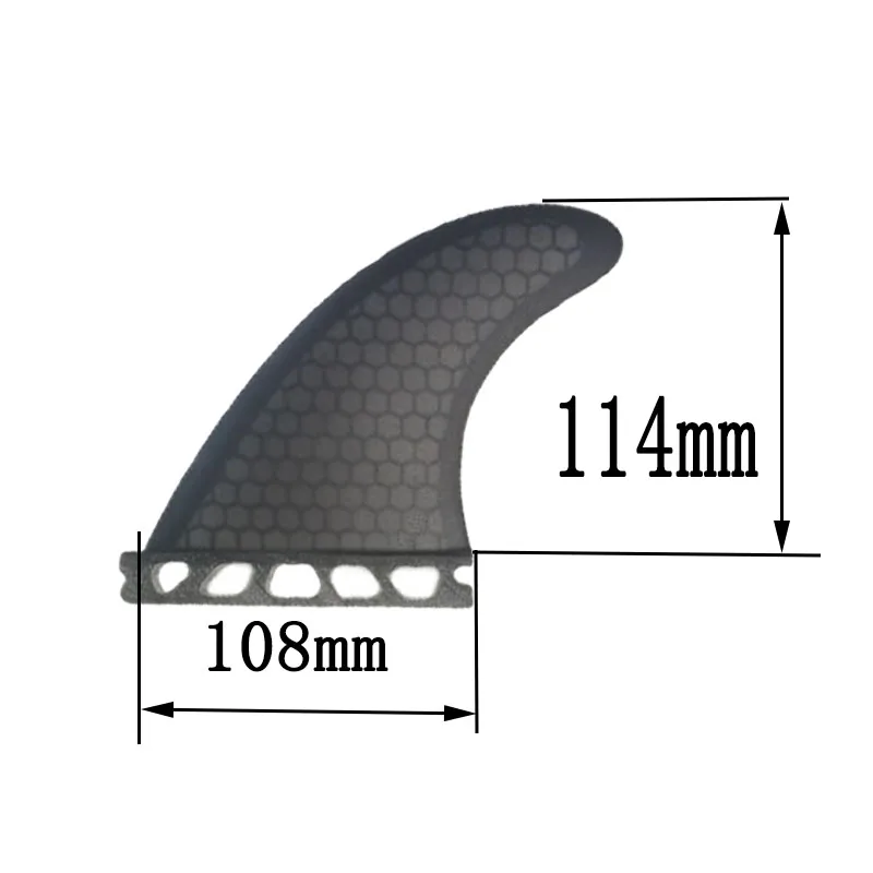 3 Pcs Tri Surf Fins Small Size Thruster Fibreglass BiLong Futures Surfboard  Fin Box bodyboard Wakeboard Surfboard Accessories