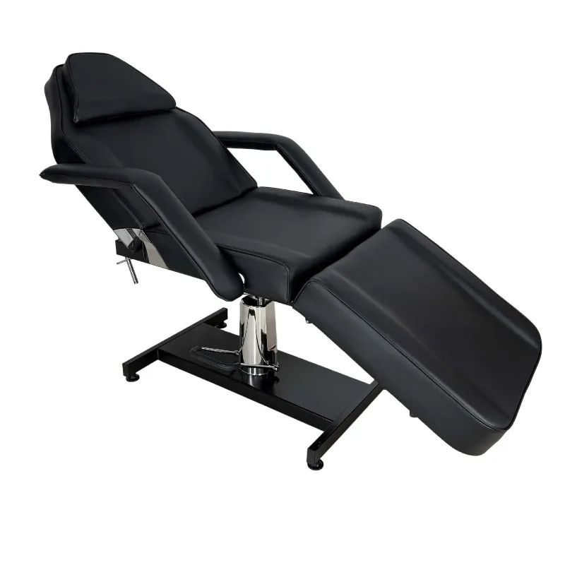 Lifting and rotating multi-functional foot therapy, hair and beauty bed