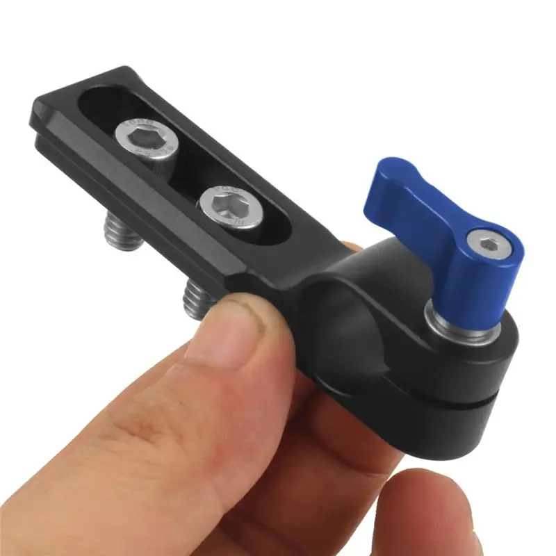 15Mm Rod Rail Clamp Mount Railblock For Cheese Plate Top Handle Grip Camera Cage Rig 15Mm Rail Support Follow Focus-ABVP