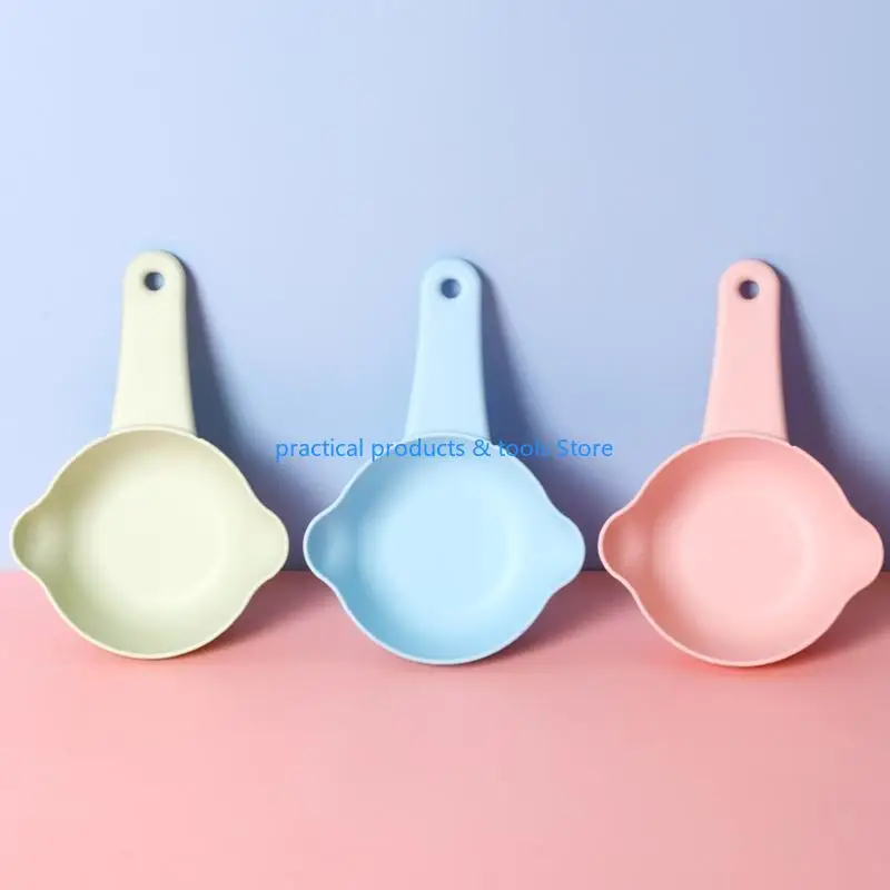 77JB красочный Scooper Cup Cup Spoon Прочный материал PP Случайный цвет