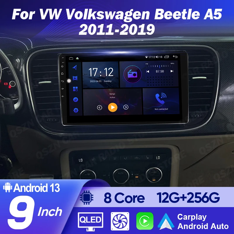 QSZN 8 Core Android Car Radio For Volkswagen VW Beetle A5 2011 - 2019 Multimedia Video Player WIFI+4G DSP Stereo 2DIN Head Unit