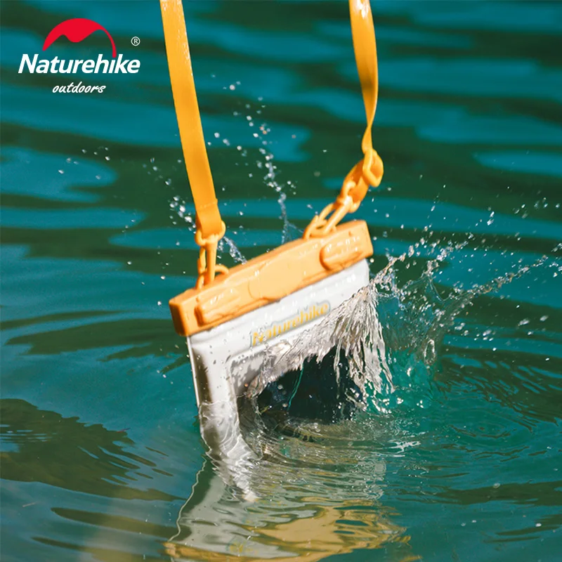 Naturehike-bolsa impermeable para teléfono móvil, carcasa de PVC IPX8 para natación, pantalla táctil sellada, buceo