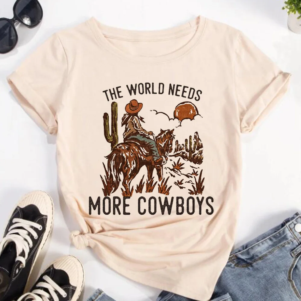 

Caballos top women comic funny t-shirts girl harajuku comic y2k clothing