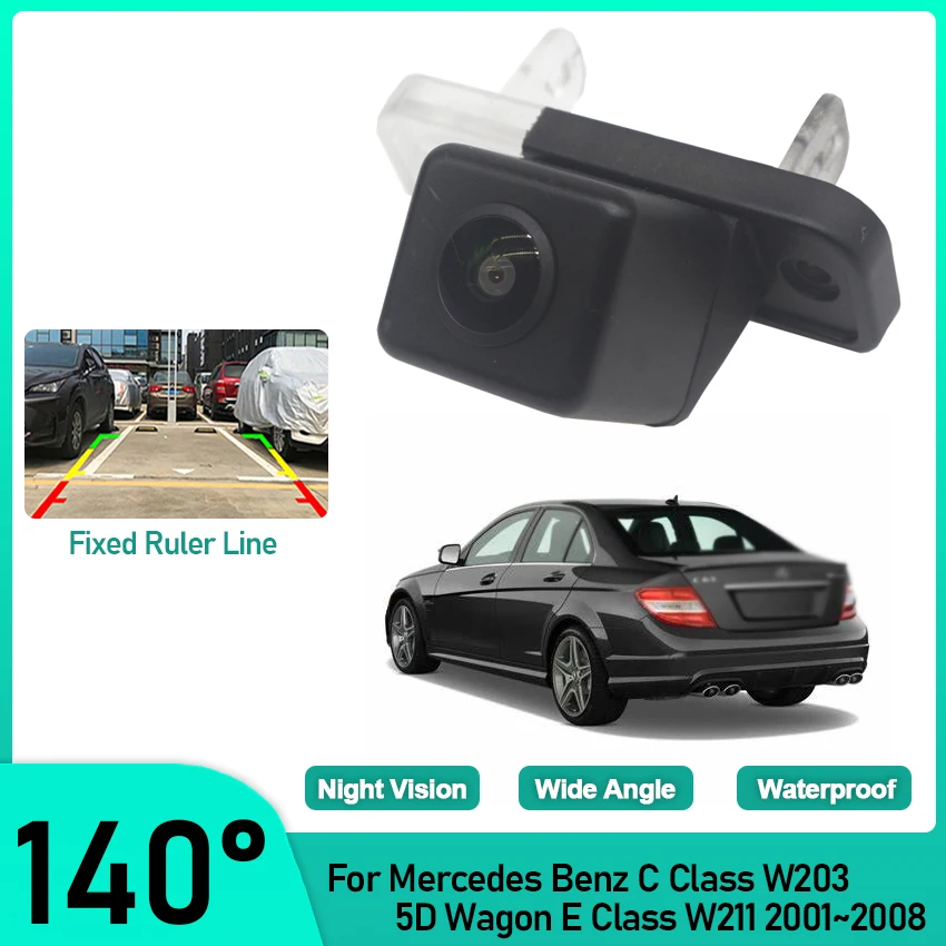 

HD 1080P FishEye Vehicle Rear View Backup Camera HD Night Vision For Mercedes Benz C Class W203 5D Wagon E Class W211 2001~2008