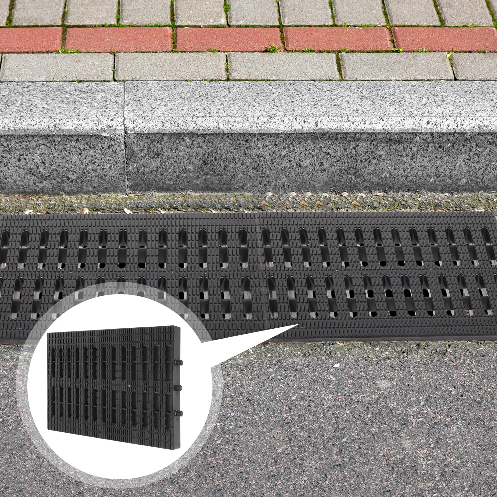 Plastic Drainage Grate Heavy Duty Sturdy Outdoor Trench