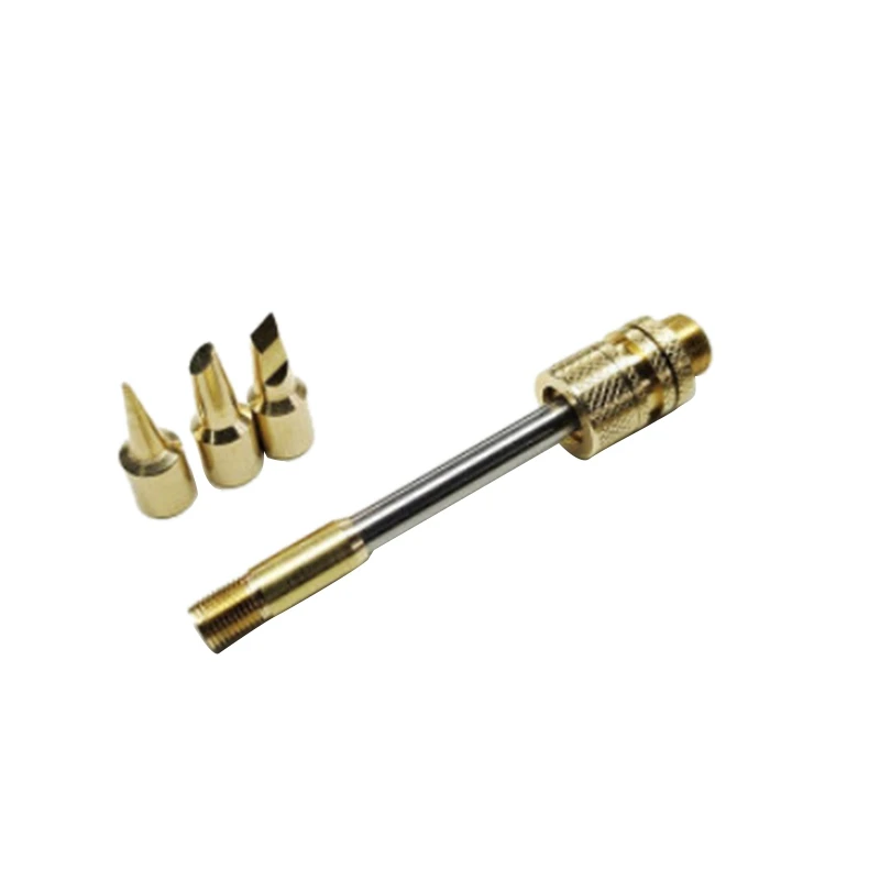 510 Electric Soldering Iron Tip Replaceable Solder Iron Tip Welding Tools 20-100W Cutter Head Small Golden