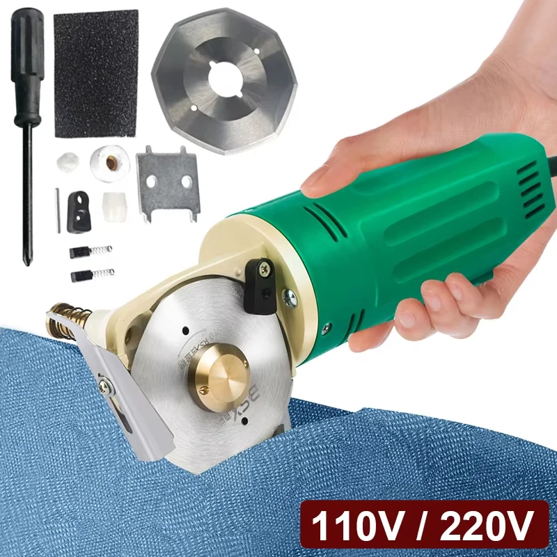 

70mm Blade Electric Scissor Cutting Thickness Fabric Cutting Machine Paperboard Leather Plastic Trimmer Cloth Cutter