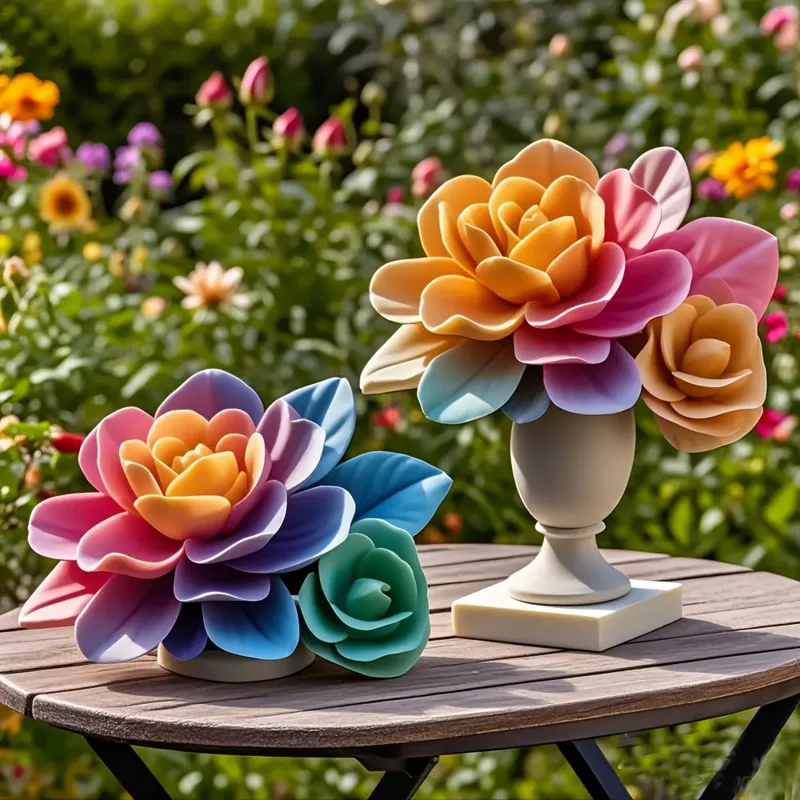 Moule à bougie en Silicone Rose 1Gardenia, moule en argile à fleurs, résine liquide, décoration de la maison, fabrication de bougies en plâtre d'aromathérapie