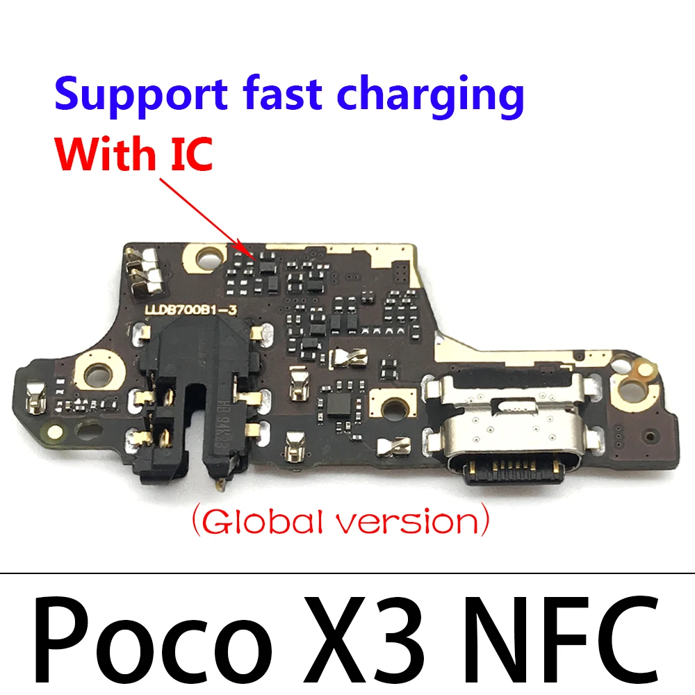 NEW For Xiaomi Poco X3 X3 Pro X3 X4 GT USB Charging Port Dock Plug Socket Jack Connector Charge Microphon Board Cables