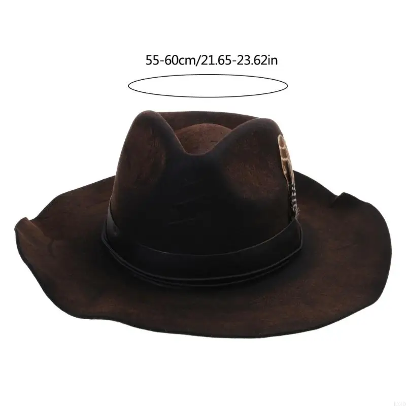 LXAD Fashion Wool Fedoras Hat Stage