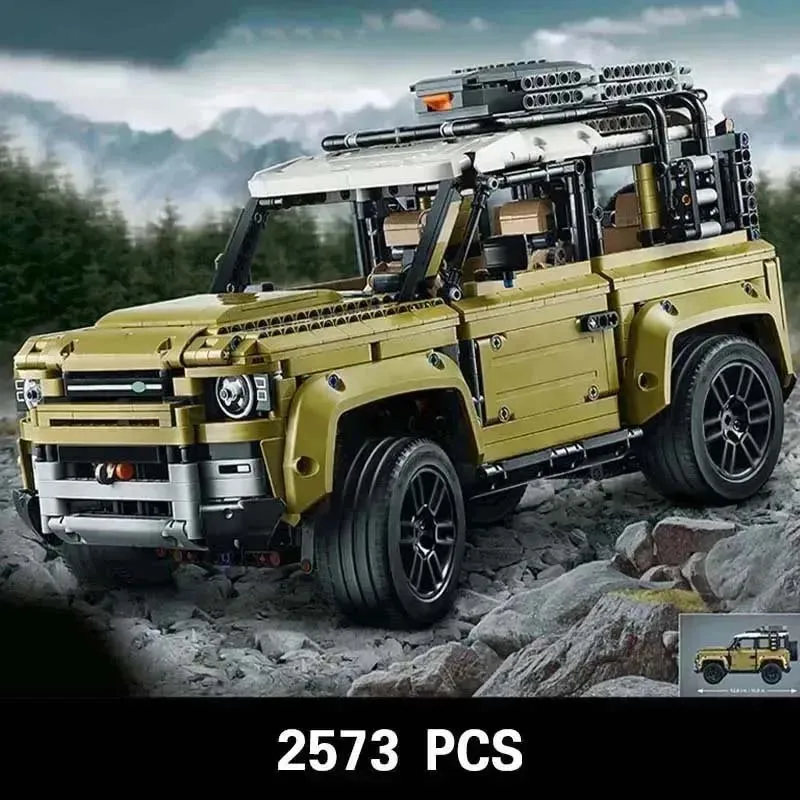 

2573 шт. Land Supercar Rover Off-Road Defender, строительные блоки, кирпичи, автомобиль для девочек на день рождения, игрушки, совместимые с 42110