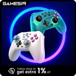 GameSir Nova Wireless Switch Controller Bluetooth Gamepad with Hall Effect for Nintendo Switch iPhone Android Phone PC
