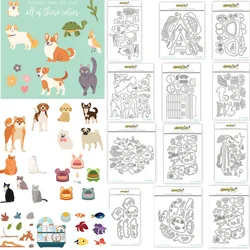 Spring Animal Collection New Metal Cutting Dies for DIY Scrapbook Make Card Craft Template Decoration Supplies 2025