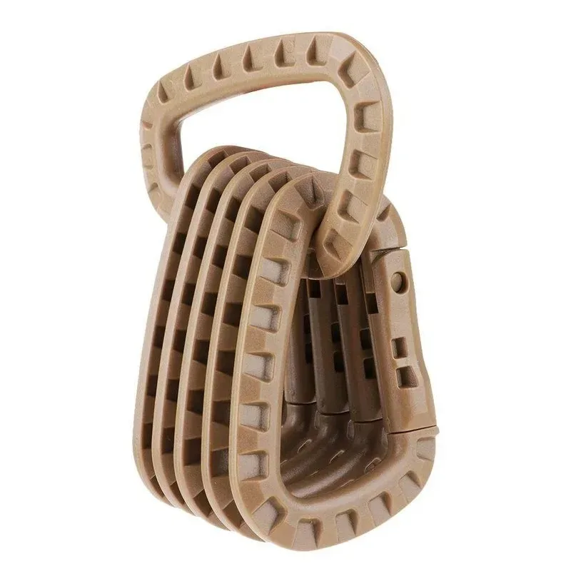 1/2/4 PCS 6x Mosquetão Tático Mosquetão Mosquetão Clipe Plástico Cadete Caminhadas Acampamento