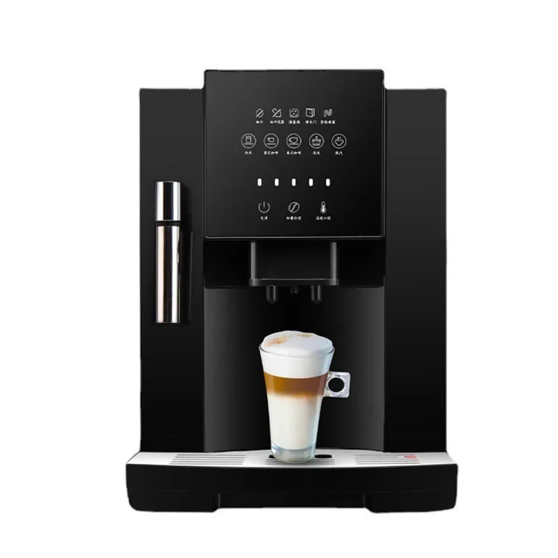 CLT-07S 220V50HZ Automatic Touch Screen Coffee Maker with Steam Milk Frother for Restaurant and Bar