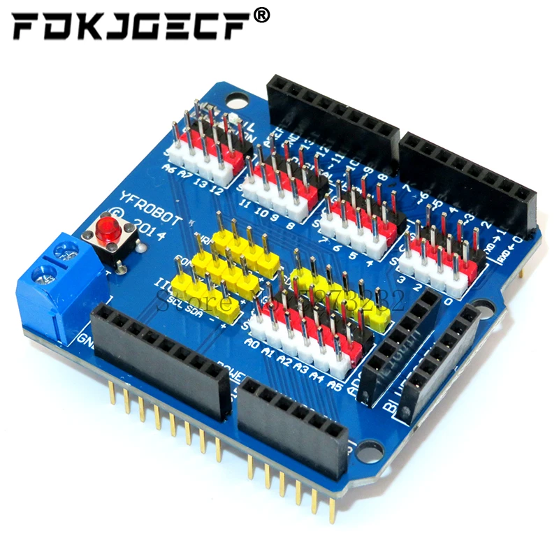 V5 Sensor Shield Expansion Board Shield For Arduino UNO R3 V5.0 Electronic Module Sensor Shield V5 expansion board