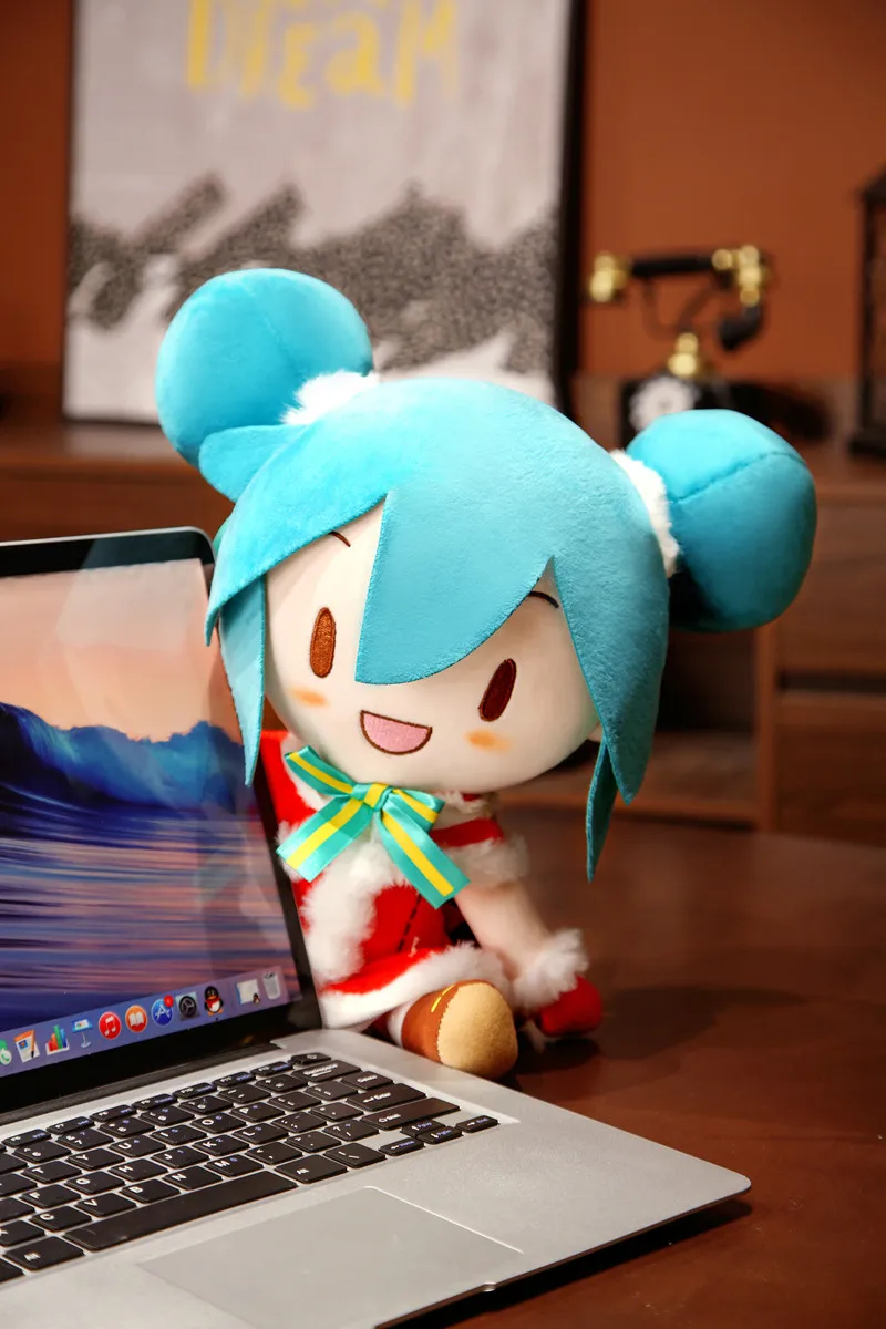 Original Xmas Hatsune Miku Fufu peluche collezione Preciality SEGA Hatsune Miku bambola di pezza con cipolla primaverile regali di natale per bambini