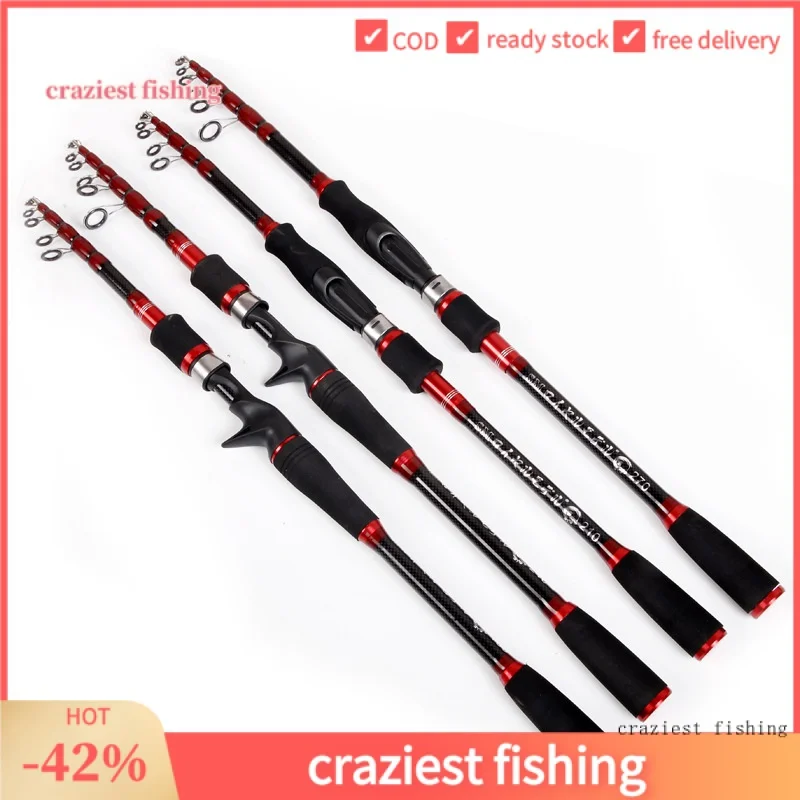 

Horse mouth lure fishing rod Carbon Fiber Casting Spinning for Fishing Rod 5 M 6 M Rockfishing Carp Cane Carbon Telescopic Rods