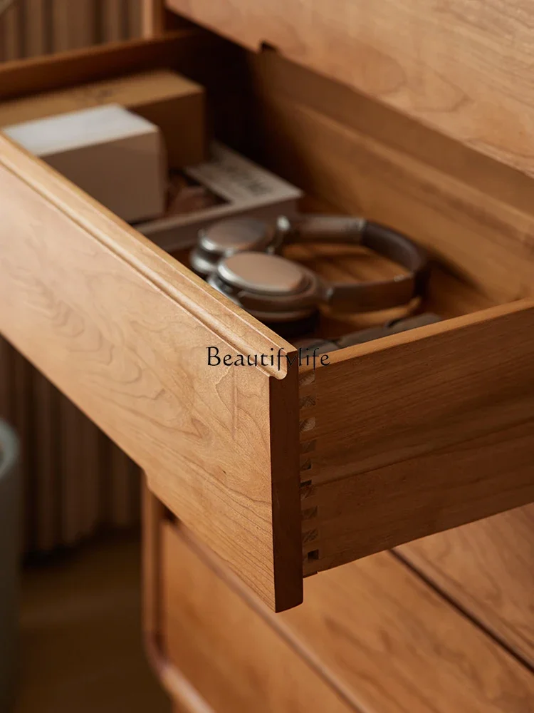 LD6LD6Dada awan jatuh kayu ceri, loker ruang tamu sederhana modern Jepang Nordik