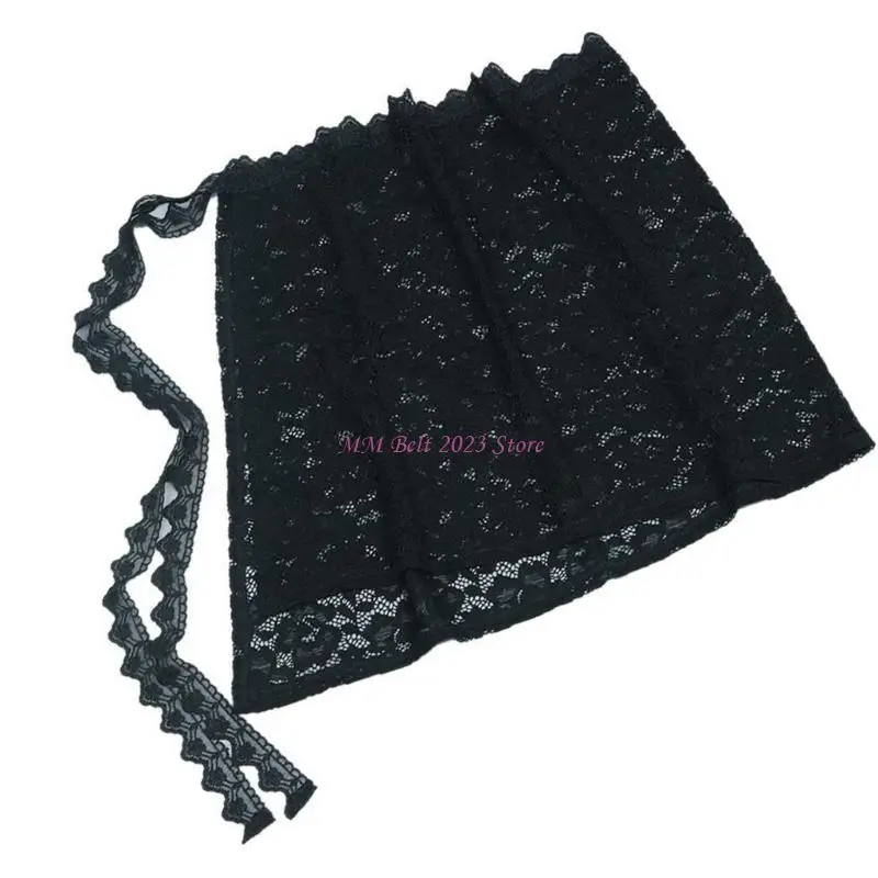 49me Womentie الخلفية الدانتيل طبقات مزيفة أعلى تنورة Skeen Skirt نصف طول تنورة مصغرة