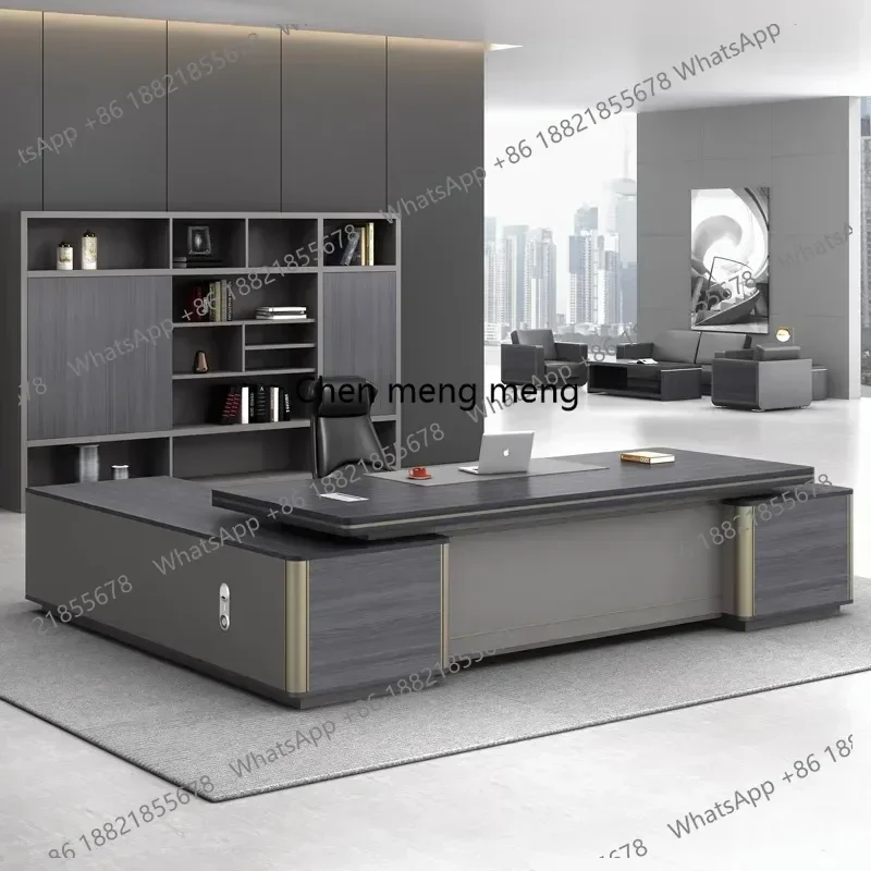 

F150 Vintage Cabinets Boss Office Desk Chair Storage New Chinese Simple Modern Desk Unusual Work Reception Art Schreibtisch Furn