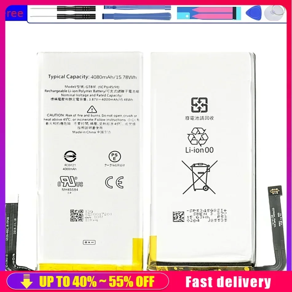 Rechargeable Mobile Phone Batteries GTB1F 4800mAh For Google Pixel 5 Pixel5 Cell Phone Portable Battery Fast Shipping