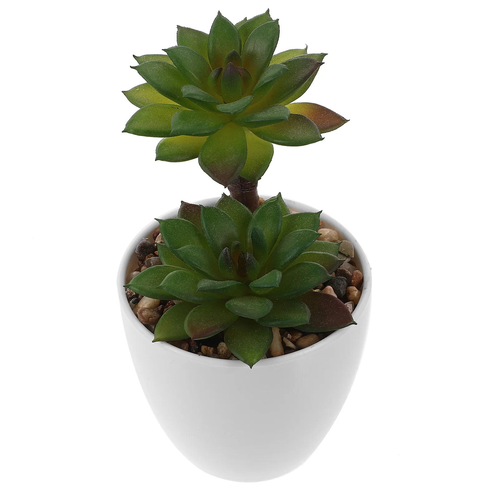 

1pc Artificial Succulents In Pot Mini Fake Potted Plants For Home Office Decor Indoor Garden Faux Plant Small Greenery Ornament