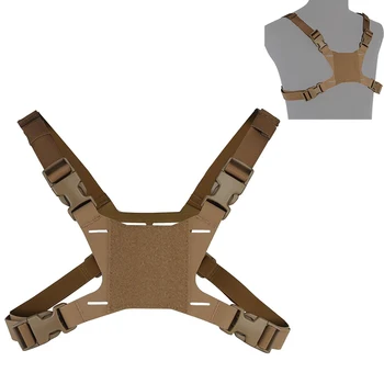 Tactical Fixing Strap For Mobile Phone Navigation Board Map Holder Chest Mount Strap Militar Hunting Airsoft Phone Carry Gear