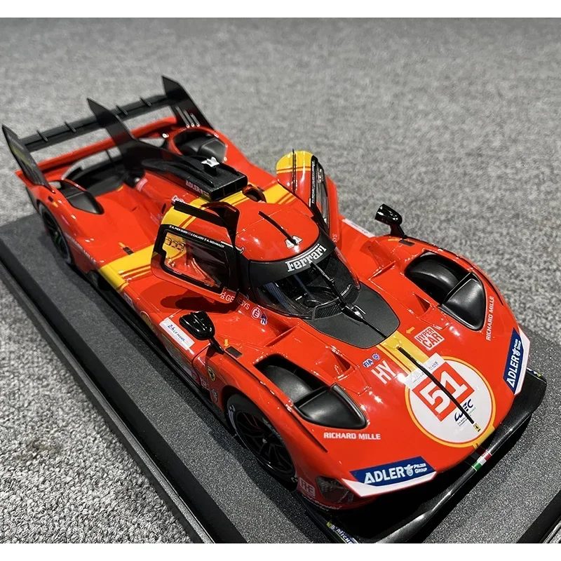 In-stock Bburago 1:18 1:24 1:43 Ferrari 499p LMH #51 #50 Ferrari Model 2023 24H LE MANS CHAMPION FERRARI Model Baking Paint Gift